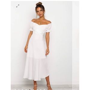 Petal and Pup White Oralie Satin Dress size 6